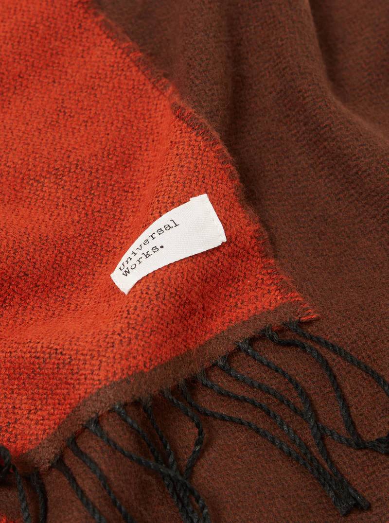 Universal Works Double Sided Scarf (Rust Brown)