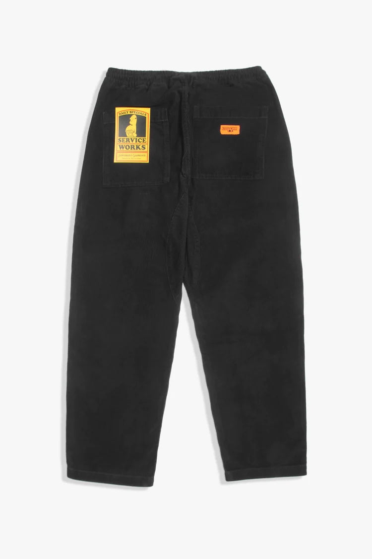Service Works Corduroy Chef Pants (Black)