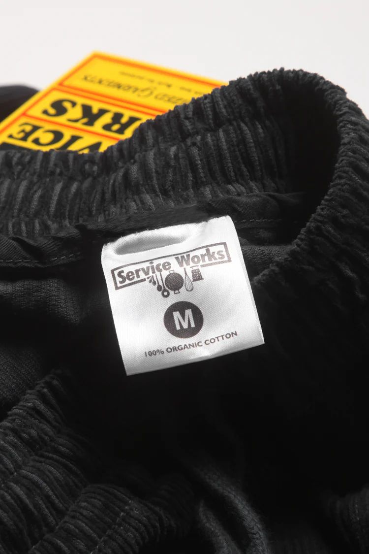 Service Works Corduroy Chef Pants (Black)