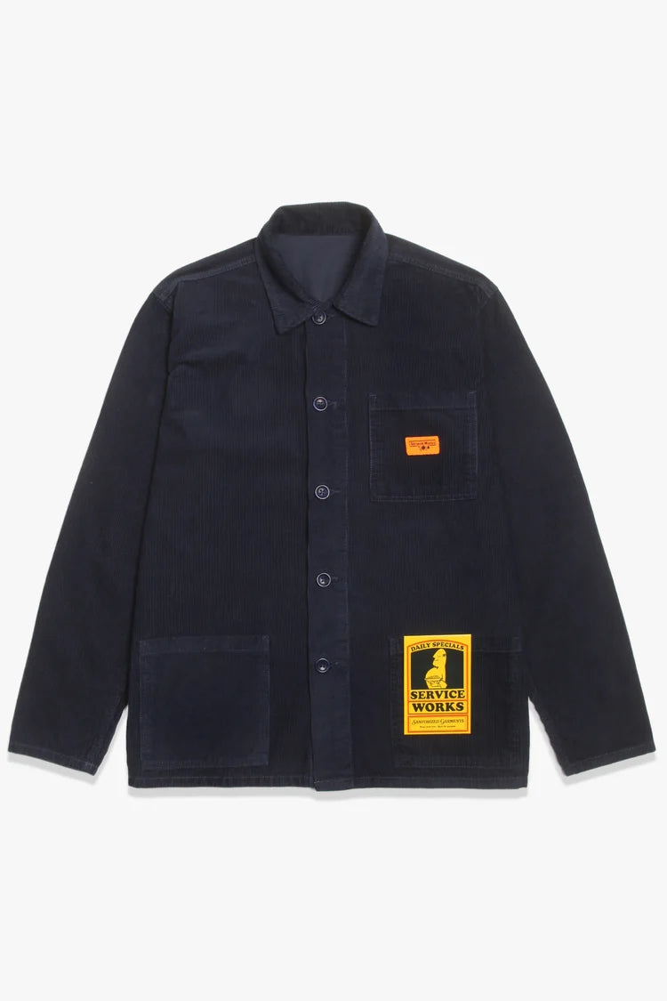 Service Works Corduroy Coverall Jacket (Black)