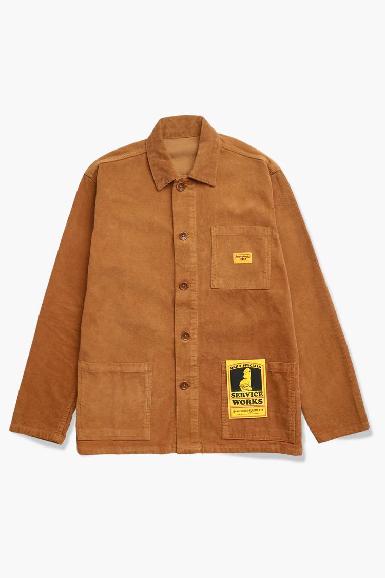 Service Works Corduroy Coverall Jacket (Pecan)
