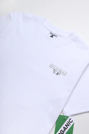 Service Works Scribble Logo Tee (White)