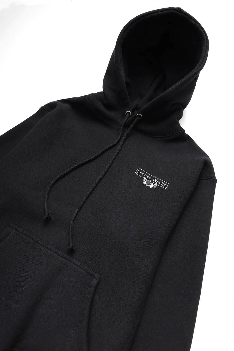 Service Works Scribble Logo Hoodie (Black)