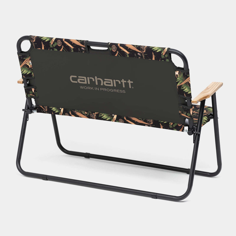Carhartt Lumen Folding Couch 100% Polyester Duck Canvas, 380 g/m2 (Lumen Print, Black)