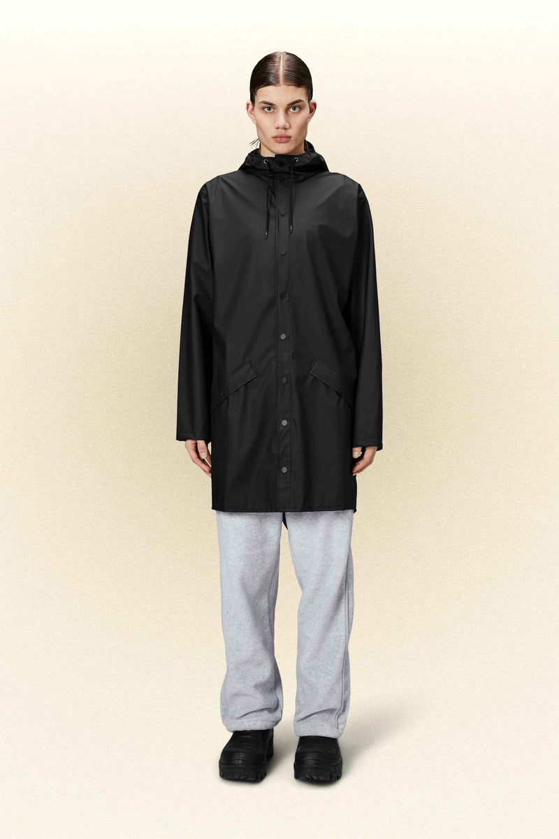Rains Long Jacket (Black)