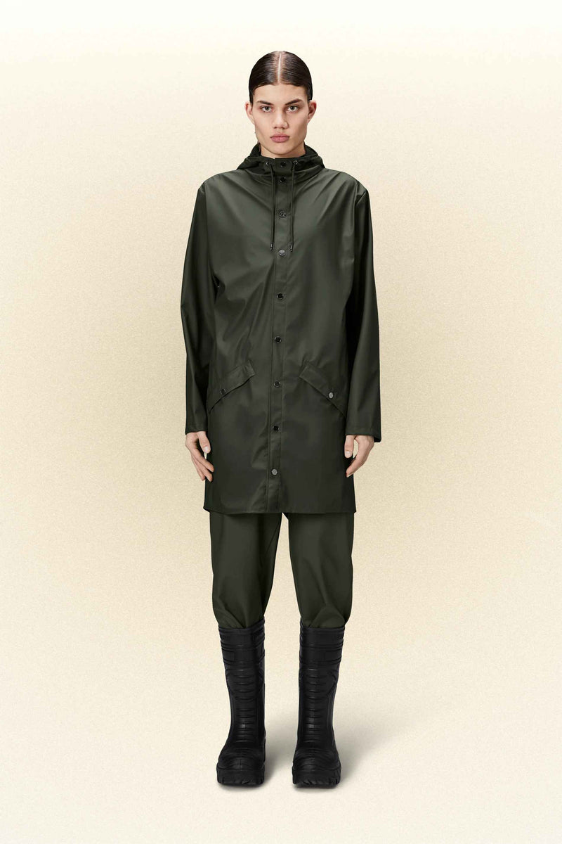 Rains Long Jacket  (Green)