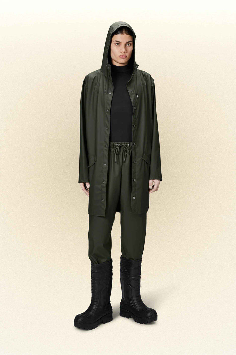 Rains Long Jacket  (Green)