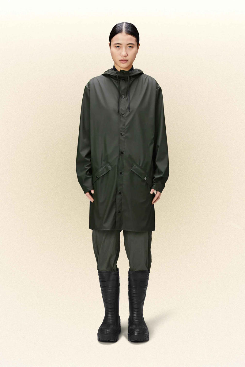 Rains Long Jacket  (Green)