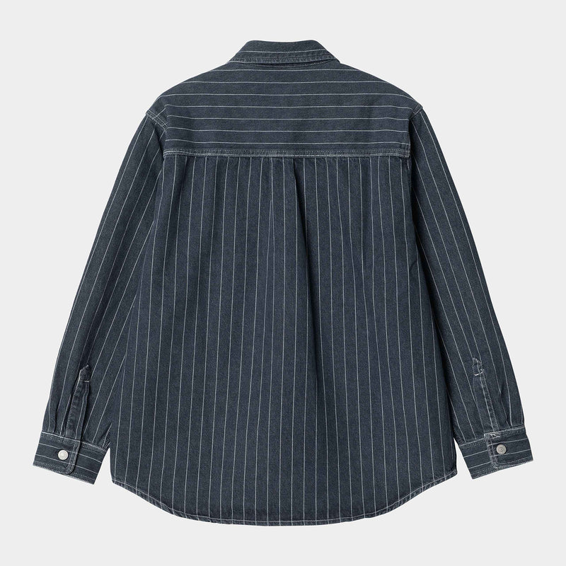 Carhartt Orlean Shirt Jacket (Stripe Blue/White Stone)
