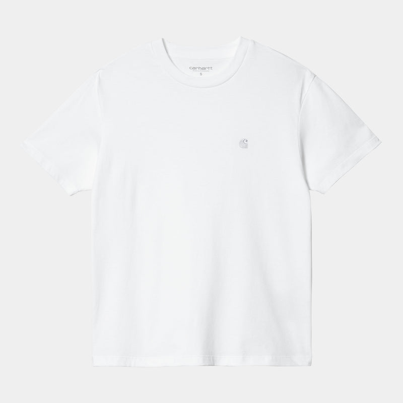 Carhartt W' S/S Casey T Shirt 100% Organic Cotton (White Silver)