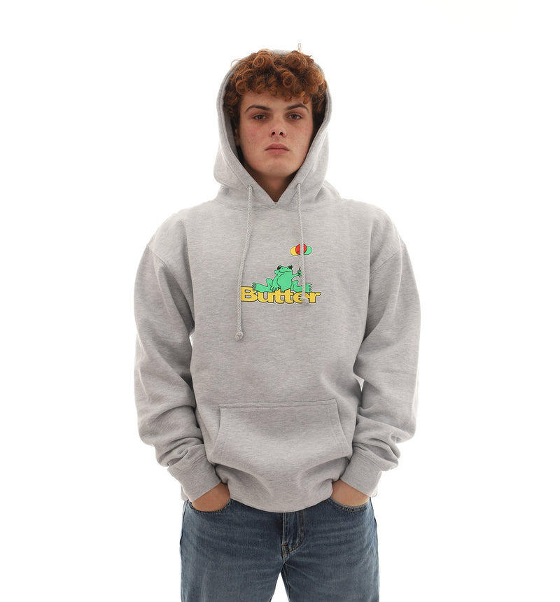 Butter Goods Frog Pullover (Heather Grey) Unisex