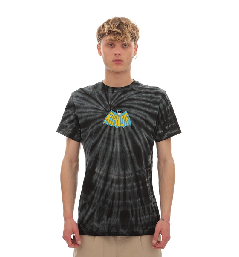 Rip N Dip Catman Tee (Black Spiral Dye)