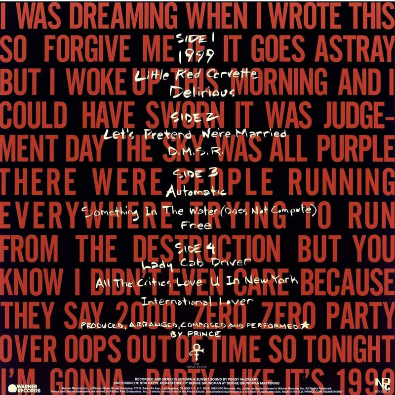 Prince - 1999 (180 Gr. Purple Vinyl  + Download E Streaming)
