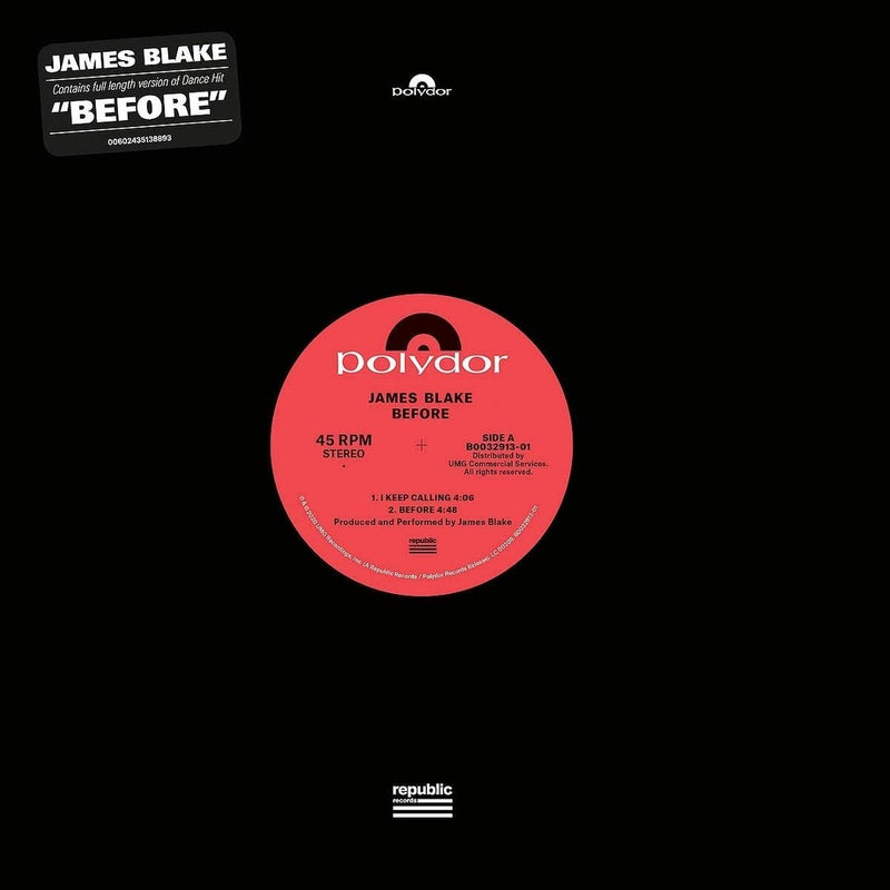 James Blake - Before EP (12" Vinyl) - Polydor / 3513889