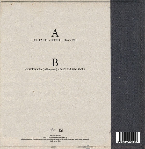 Verdena - Elefante (10" Vinyl) -  Black Out