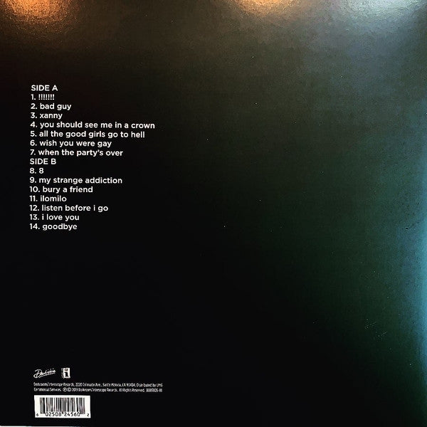 Billie Eilish - When We All Fall Asleep, Where Do We Go? (12" Vinyl)