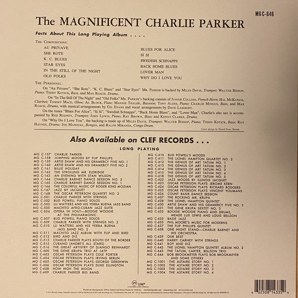 Charlie Parker - The Magnificent - (12" Vinyl) - Verve