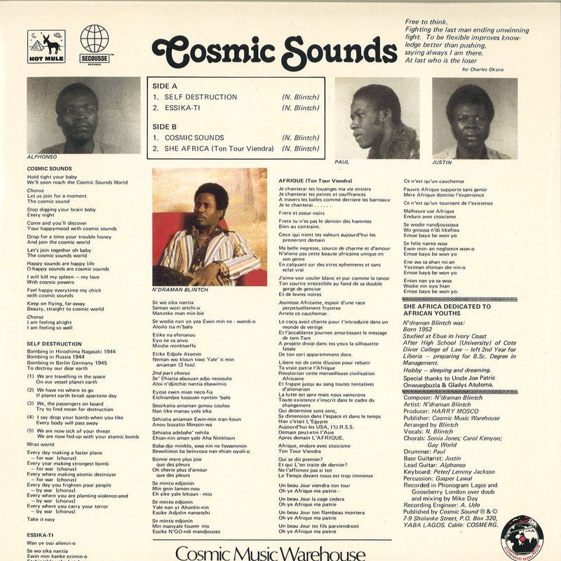 N'draman Blintch - Cosmic Sounds | Hot Mule (HTML001)