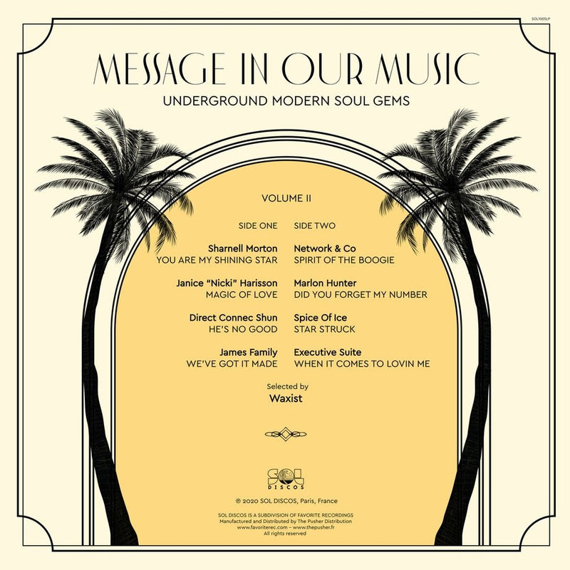 Various - Message In Our Music Volume II | SOL Discos (SOL1005LP)