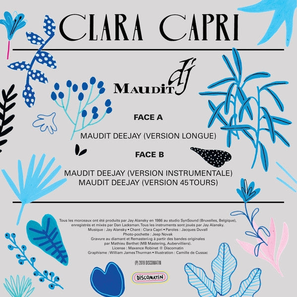 Clara Capri - Maudit DJ | Discomatin (12" Vinyl)