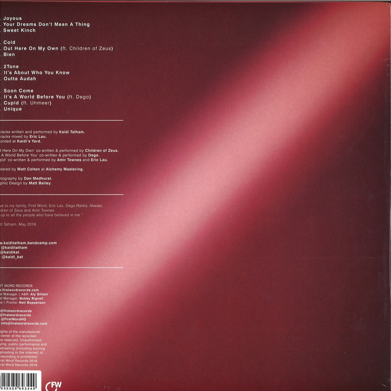 Kaidi Tatham - It's a World Before You (2x12" Vinyl) | First Word (FW174)