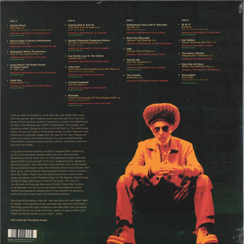 Don Letts - Late Night Tales (Version Excursion / 180g Black) | Late Night Tales (ALNLP64)