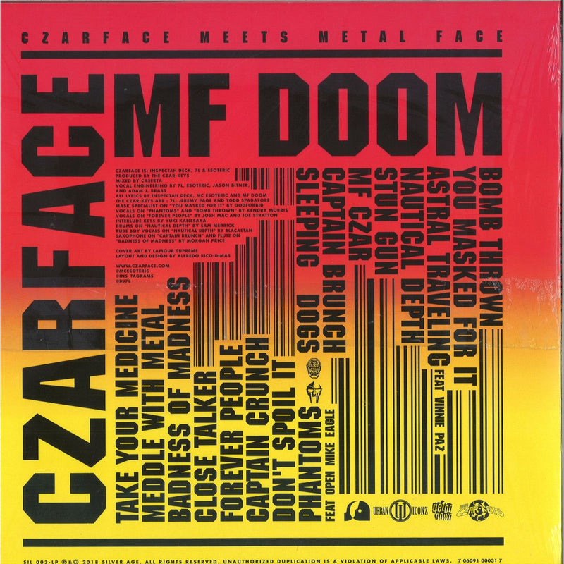 Czarface & MF Doom - Czarface Meets Metal Face | Ne'Astra (NMG5763LP)
