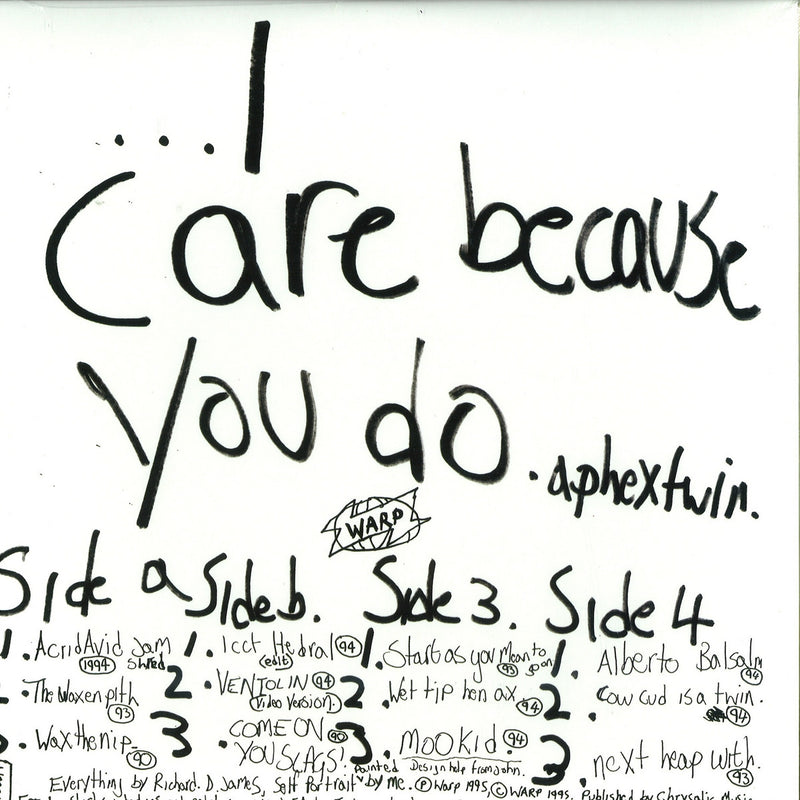 Aphex Twin - I Care Because You Do (2x12" Vinyl) | Warp Records (WARPLP30)
