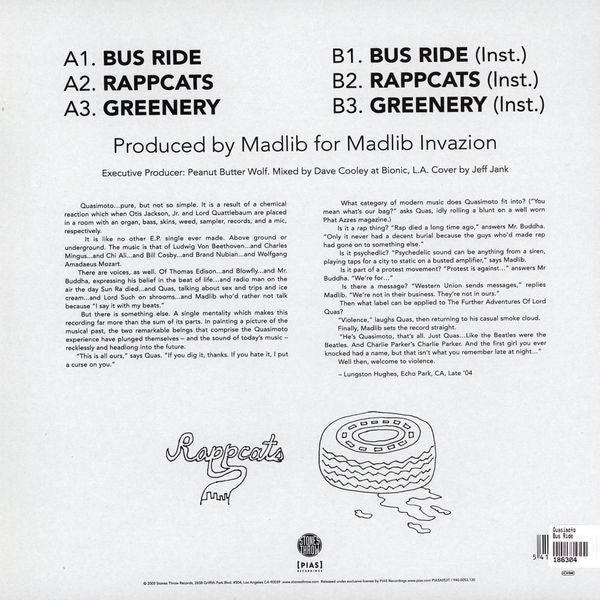 Quasimoto - Bus Ride (12" Vinyl) | Stones Throw