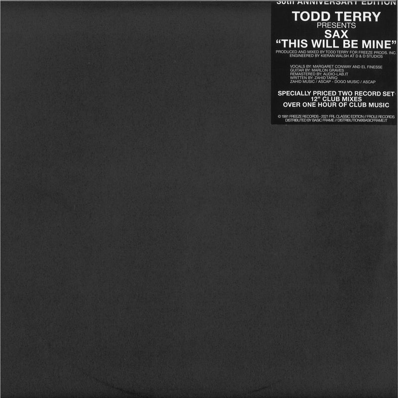 Todd Terry - This Will Be Mine (2x12" Vinyl) | FRL Classic 5 [FCE-04]