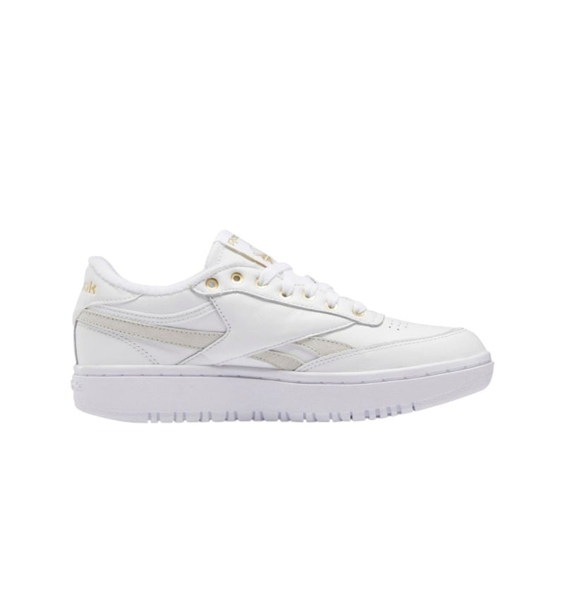 Reebok Club C Double (Cloud White / Cloud White / Gold Metallic)