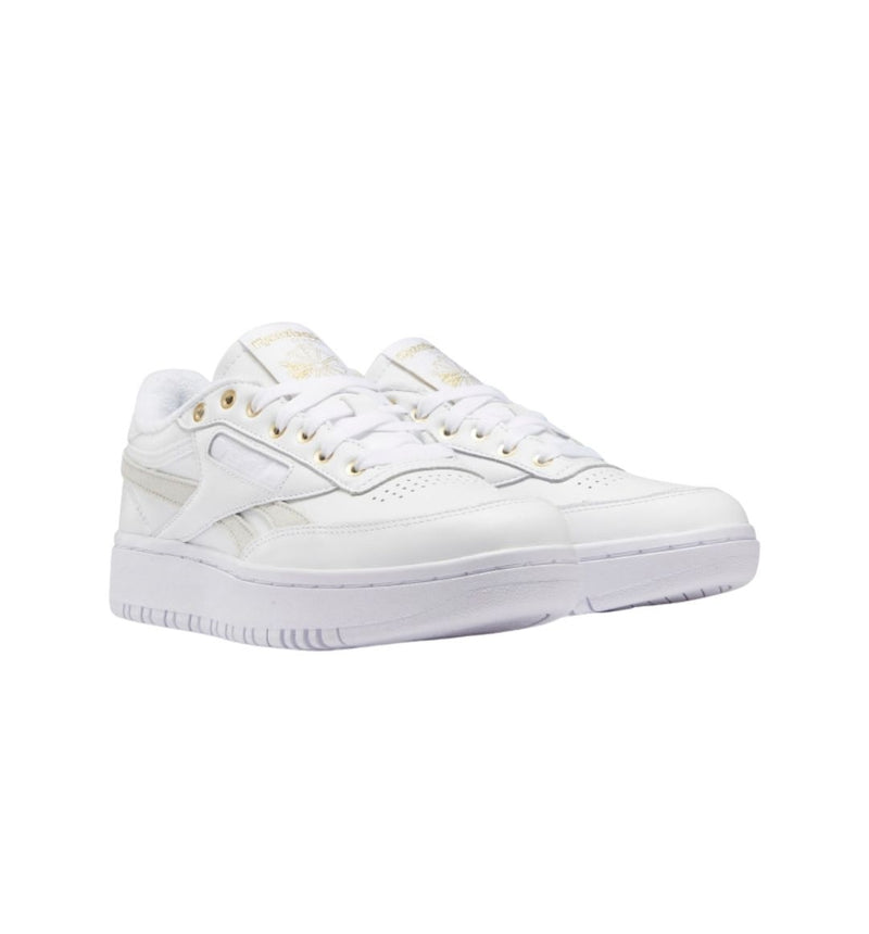 Reebok Club C Double (Cloud White / Cloud White / Gold Metallic)