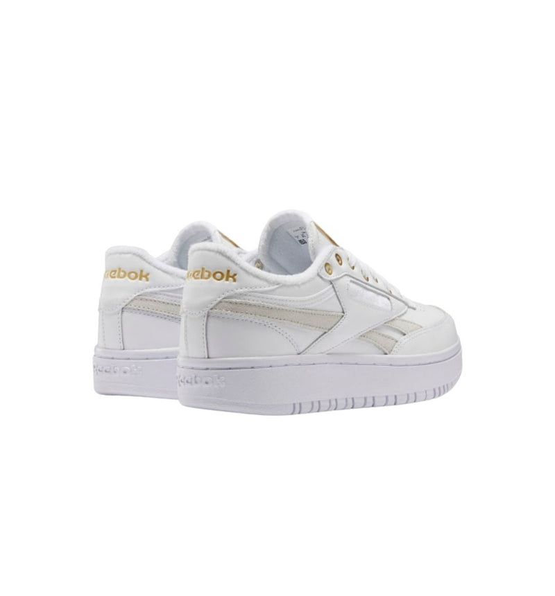 Reebok Club C Double (Cloud White / Cloud White / Gold Metallic)