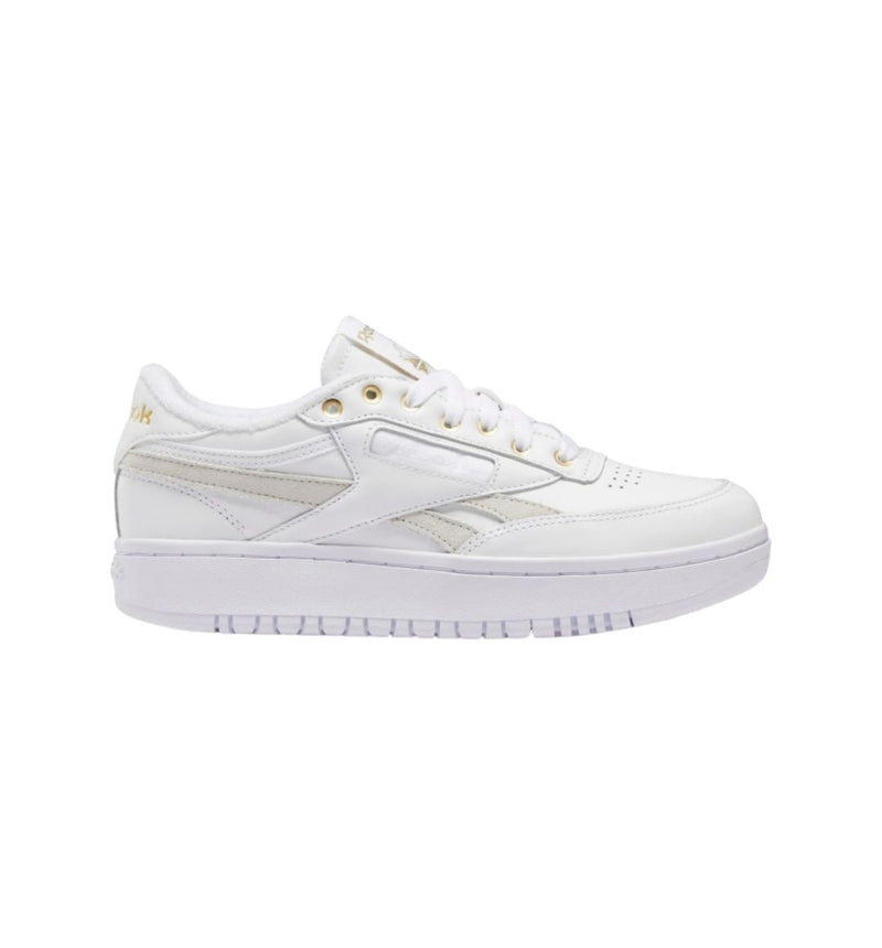 Reebok Club C Double (Cloud White / Cloud White / Gold Metallic)