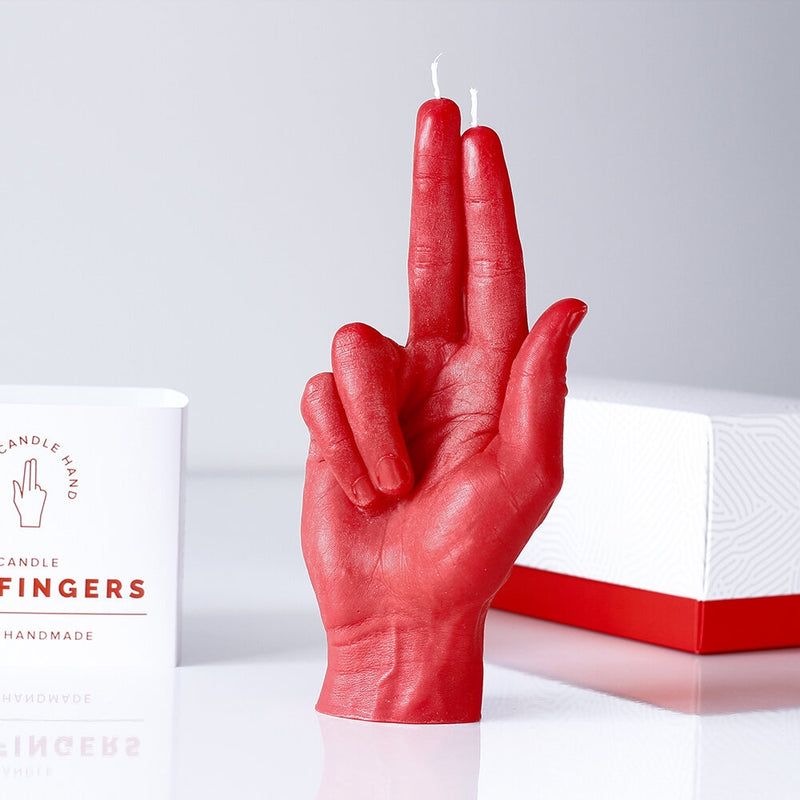 Candle Hand Gun Fingers (Red)