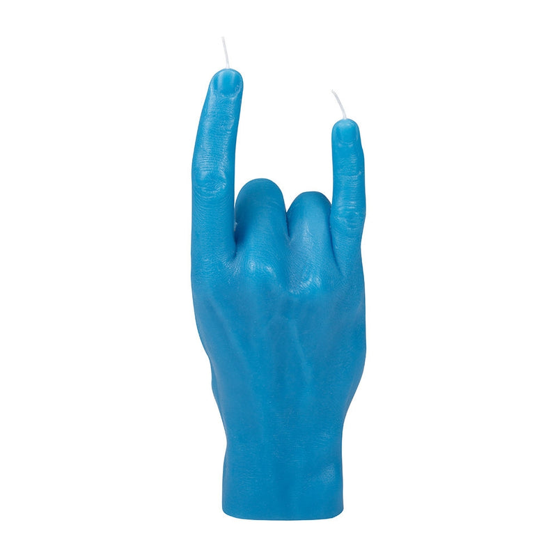 Candle Hand You Rock (Blue)