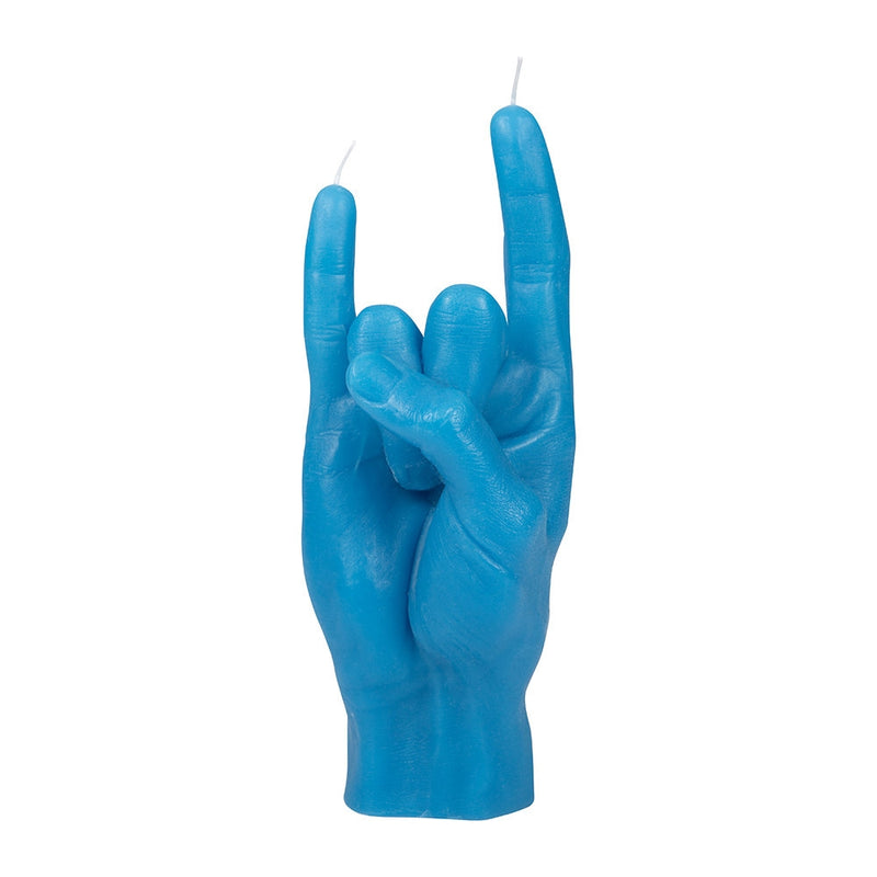 Candle Hand You Rock (Blue)