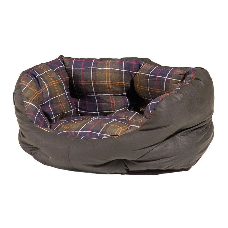 Barbour Wax Cotton Dog Bed 30IN (Classic Tartan)