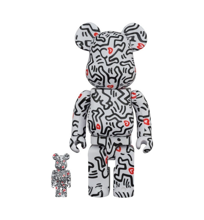 Medicom Toy Bearbrick Keith Haring 100% + 400%