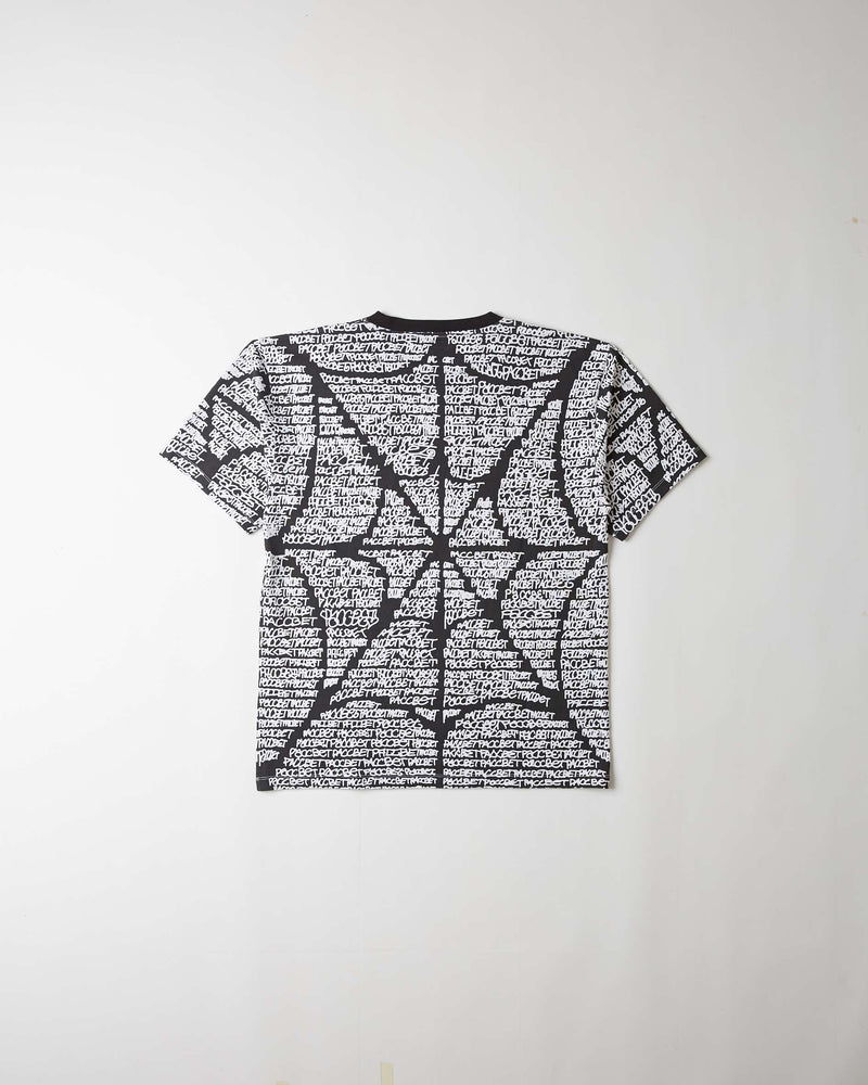 Rassvet Men Spider Web T-Shirt Knit (Black/White)