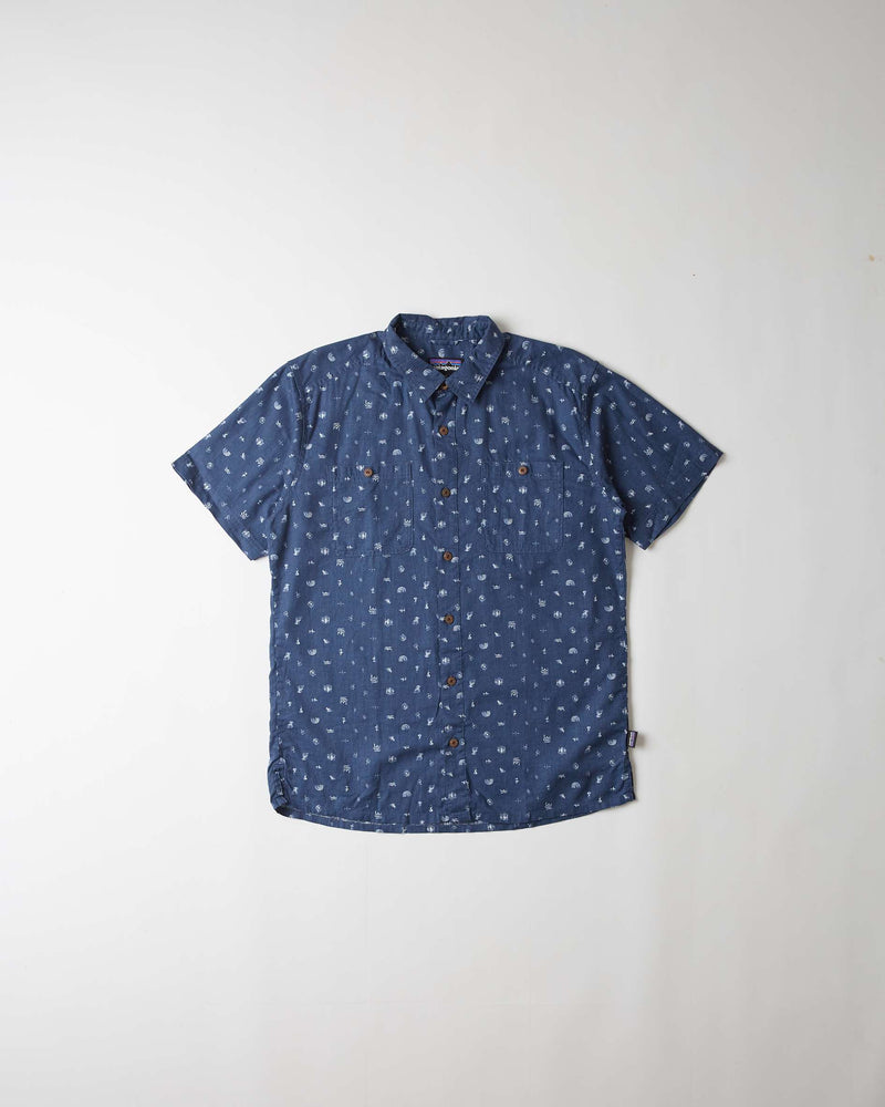 Patagonia M's Back Step Shirt (Stone Blue)