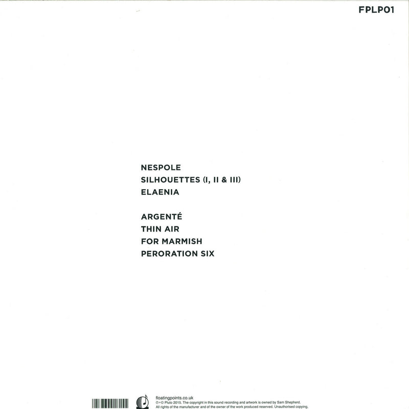 Floating Points - Elaenia (12" Vinyl + MP3) | Pluto (FPLP01)